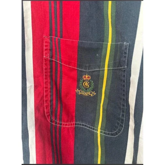 Chaps Ralph Lauren Striped Button down - Picture 3 of 5